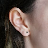 Boucle d'oreilles unique Burato Femme Diamonds Paillettes in Or rosé Diamante Brown 0.04 Ct CD801 - CD801